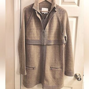 ADAM LIPPES Utility mediano blend/ cashmere Long sweater/ jacket- Rare